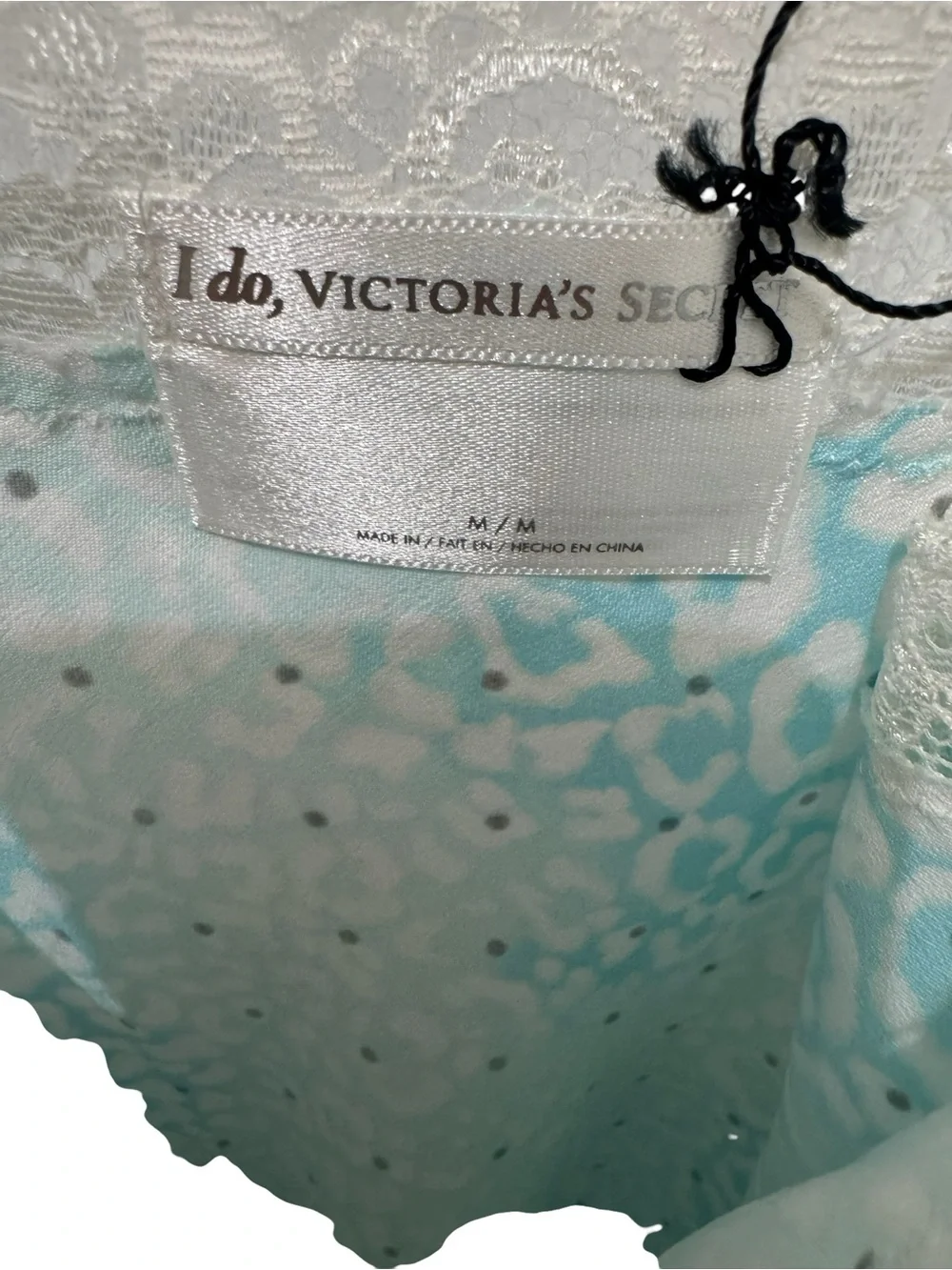 Victoria Secret “ I Do” satin chemise slip dress Size Medium